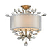 Elk Lighting 19'' Asbury Aged Silver Semi Flush Mount