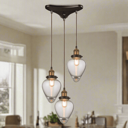 Elk Lighting Bartram Antique Brass, Oil Rubbed Bronze Mini Pendant