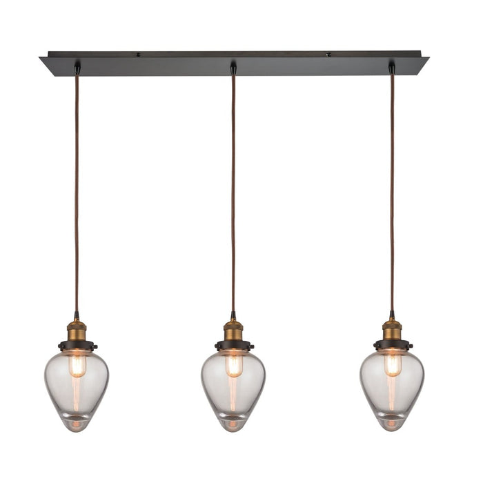 Elk Lighting Bartram Antique Brass, Oil Rubbed Bronze Mini Pendant