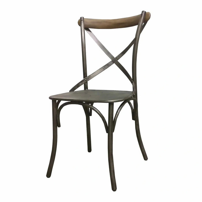 LH Imports Metal Crossback Chair CLA-03