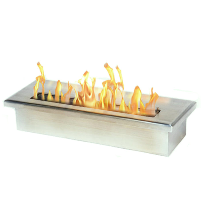 The Bio Flame 16" Silver Burner Stainless Steel