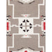 Pasargad Home Tuscany Collection Reversible Wool Mocha Area Rug- 4' 2'' X 5'11'' PNT-321 4x6