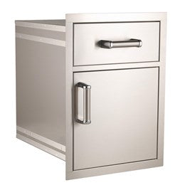 Fire Magic 17" Premium Flush Medium Pantry Door/ Access Drawer Combo