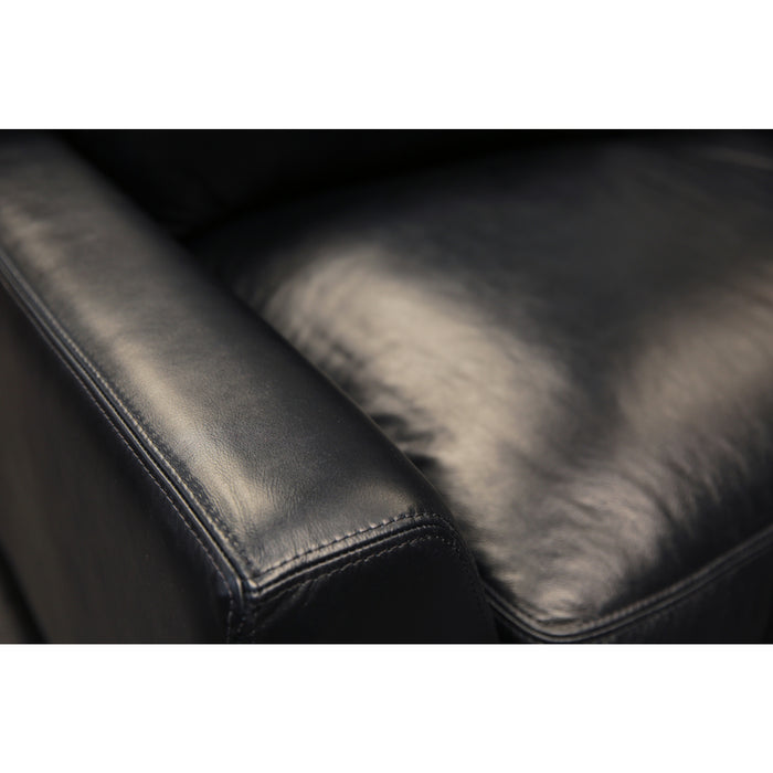 GTR Skyline 100% Top Grain Leather Americana Sectional, Right Arm Chaise