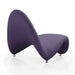 Manhattan Comfort MoMa Purple Wool Blend Accent Chair Set of 2