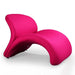 Manhattan Comfort Rosebud Fuchsia Wool Blend Accent Chair Set of 2