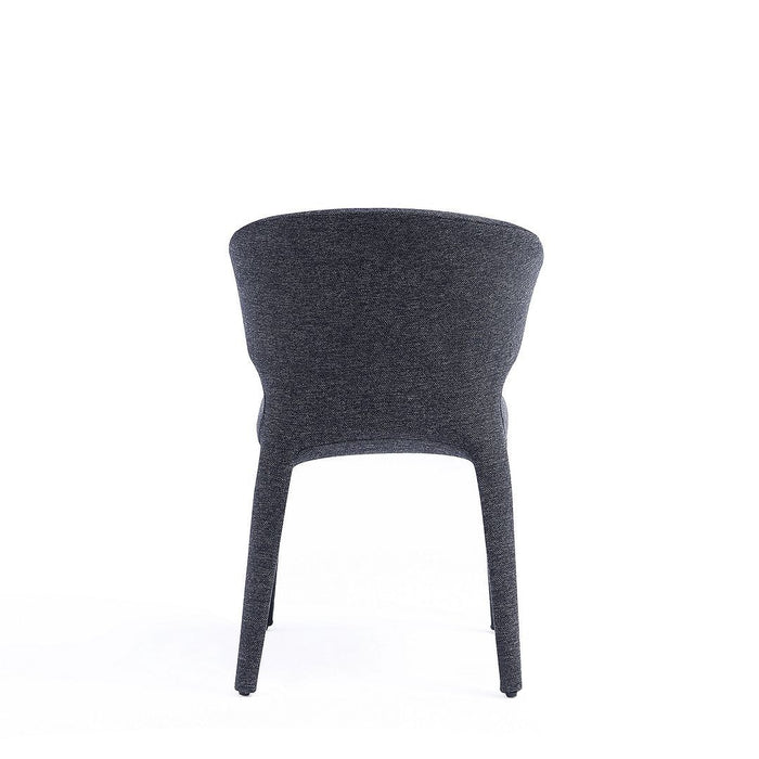 Manhattan Comfort Conrad Modern Woven Tweed Dining Chair in Wheat Set of 4