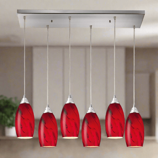 Elk Lighting Galaxy Satin Nickel Configurable Multi Pendant