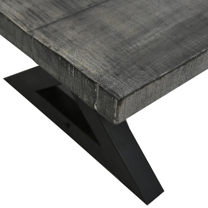 Worldwide Home Furnishings Zax-Dining Table-Distressed Grey Rectangular Dining Table 201-147DG