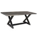 Worldwide Home Furnishings Zax-Dining Table-Distressed Grey Rectangular Dining Table 201-147DG