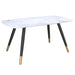 Worldwide Home Furnishings Emery-Rect. Dining Table-White Rectangular Dining Table 201-294REC-WT