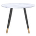 Worldwide Home Furnishings Emery-Round Dining Table-White Round Dining Table 201-294RND-WT