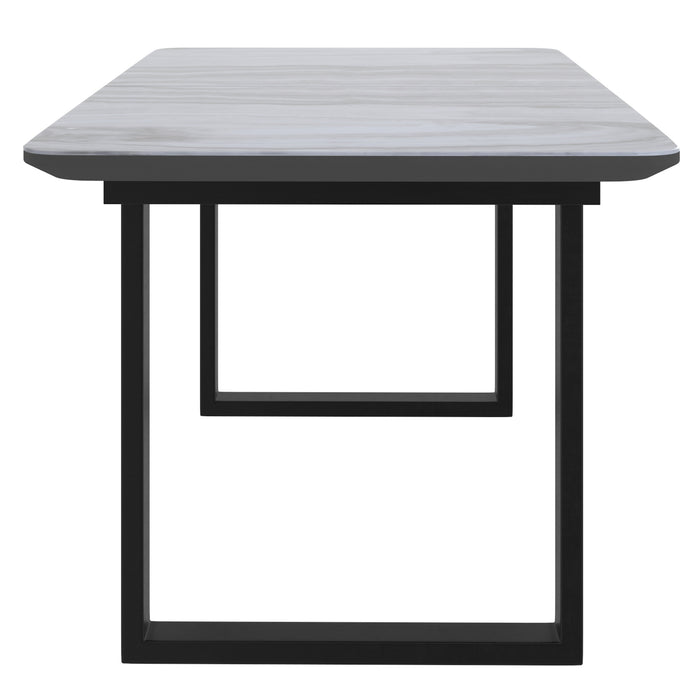 Worldwide Home Furnishings Gavin-Extension Dining Table-Black Dining Table W/Extension 201-360BK