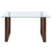Worldwide Home Furnishings Franco-Dining Table-Walnut Rectangular Dining Table 201-454WAL