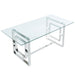 Worldwide Home Furnishings Eros-Dining Table-Silver Rectangular Dining Table 201-482CH