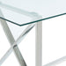 Worldwide Home Furnishings Lorenzo-Dining Table-Silver Rectangular Dining Table 201-521CH