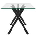 Worldwide Home Furnishings Stark-Dining Table-Black Rectangular Dining Table 201-535BK