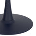 Worldwide Home Furnishings Zilo-Dining Table Small-Black 40" Round Pedestal Dining Table 201-671BK_S