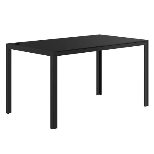 Worldwide Home Furnishings Contra-Dining Table-Black Rectangular Dining Table 201-843BK