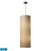 Elk Lighting Fabric Cylinders Satin Nickel Configurable Multi Pendant