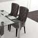 Worldwide Home Furnishings Rizzo-Side Chair-Grey Side Chair, Set Of 2 202-080GY