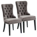 Worldwide Home Furnishings Rizzo-Side Chair-Grey Side Chair, Set Of 2 202-080GY