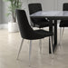 Worldwide Home Furnishings Devo-Side Chair-Black Side Chair, Set Of 2 202-087BK