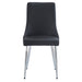 Worldwide Home Furnishings Devo-Side Chair-Black Side Chair, Set Of 2 202-087BK