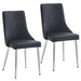 Worldwide Home Furnishings Devo-Side Chair-Black Side Chair, Set Of 2 202-087BK