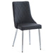 Worldwide Home Furnishings Devo-Side Chair-Black Side Chair, Set Of 2 202-087BK