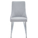 Worldwide Home Furnishings Devo-Side Chair-Light Grey Side Chair, Set Of 2 202-087LG