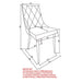 Worldwide Home Furnishings Devo-Side Chair-Light Grey Side Chair, Set Of 2 202-087LG