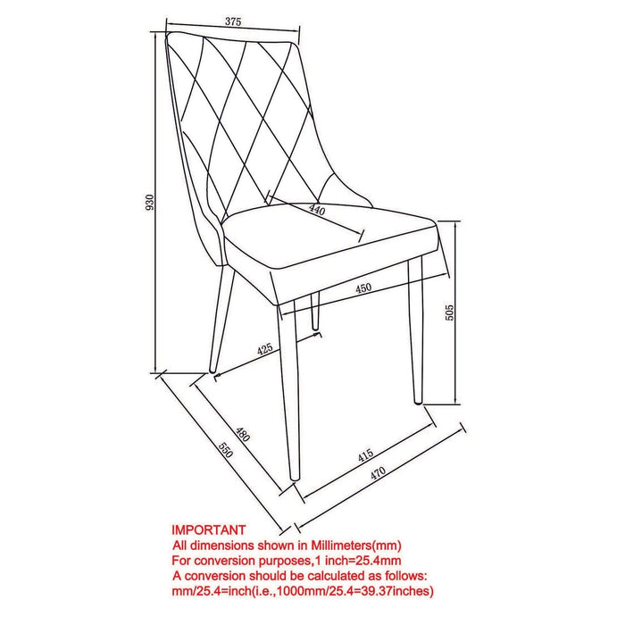 Worldwide Home Furnishings Devo-Side Chair-White Side Chair, Set Of 2 202-087WT
