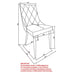 Worldwide Home Furnishings Devo-Side Chair-White Side Chair, Set Of 2 202-087WT