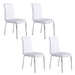 Worldwide Home Furnishings Solara Ii-Side Chair-White Side Chair, Set Of 4 202-160WT