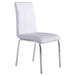 Worldwide Home Furnishings Solara Ii-Side Chair-White Side Chair, Set Of 4 202-160WT