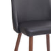 Worldwide Home Furnishings Cora-Side Chair Pu-Black Side Chair, Faux Leather, Set Of 2 202-182PUBK