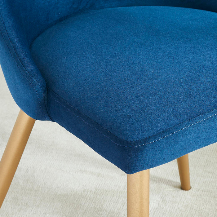 Worldwide Home Furnishings Carmilla-Side Chair-Blue Side Chair, Set Of 2 202-353BLU