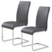Worldwide Home Furnishings Maxim-Side Chair-Grey Side Chair, Set Of 2 202-489GY