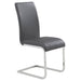 Worldwide Home Furnishings Maxim-Side Chair-Grey Side Chair, Set Of 2 202-489GY