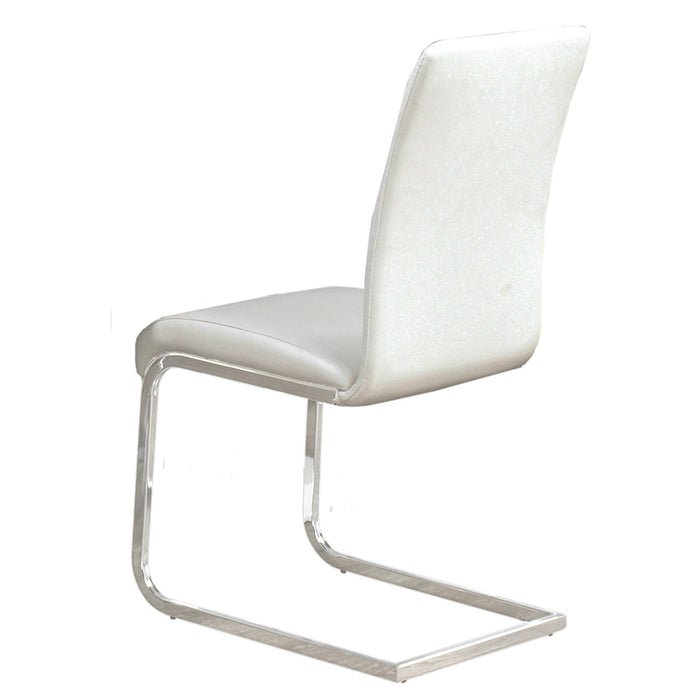 Worldwide Home Furnishings Maxim-Side Chair-White Side Chair, Set Of 2 202-489WT