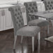 Worldwide Home Furnishings Chloe-Side Chair-Grey Side Chair, Set Of 2 202-552GY