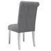 Worldwide Home Furnishings Chloe-Side Chair-Grey Side Chair, Set Of 2 202-552GY