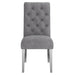 Worldwide Home Furnishings Chloe-Side Chair-Grey Side Chair, Set Of 2 202-552GY