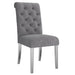 Worldwide Home Furnishings Chloe-Side Chair-Grey Side Chair, Set Of 2 202-552GY