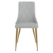 Worldwide Home Furnishings Antoine-Side Chair-Light Grey Side Chair, Set Of 2 202-573LG