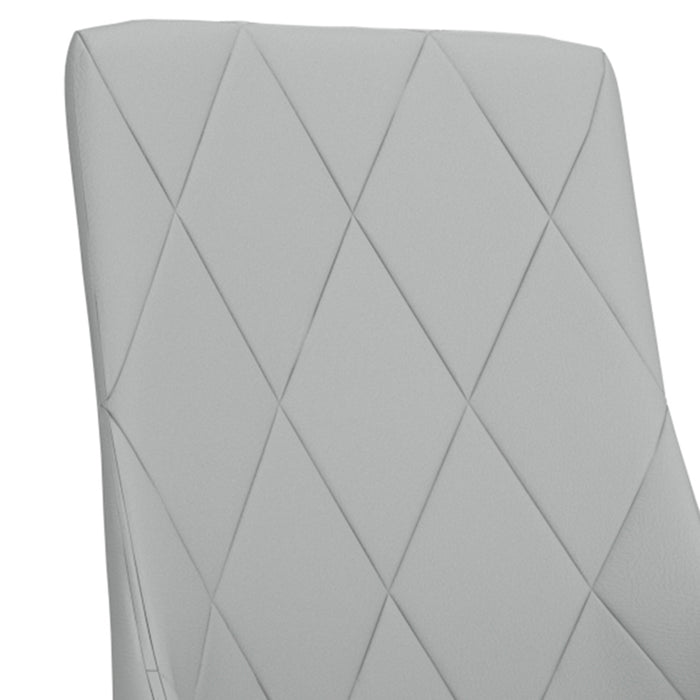 Worldwide Home Furnishings Antoine-Side Chair-Light Grey Side Chair, Set Of 2 202-573LG