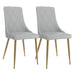 Worldwide Home Furnishings Antoine-Side Chair-Light Grey Side Chair, Set Of 2 202-573LG