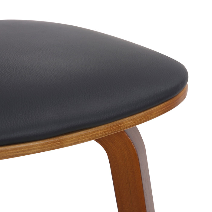 Worldwide Home Furnishings Zuni-Side Chair Pu-Black Side Chair, Faux Leather 202-581PUBK