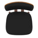 Worldwide Home Furnishings Zuni-Side Chair Pu-Black Side Chair, Faux Leather 202-581PUBK